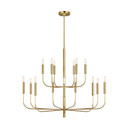 Large Chandeliers Candle by Visual Comfort Studio ( 454 | EC10015BBS Brianna ) 