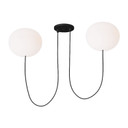 Mid. Chandeliers Glass Up by Visual Comfort Modern ( 182 | PBCH36227OPB Helium ) 