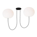 Mid. Chandeliers Glass Up by Visual Comfort Modern ( 182 | PBCH36627OPB Helium ) 