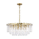 Mid. Chandeliers Glass Down by Visual Comfort Studio ( 454 | CC12716BBS Arden ) 