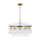 Mid. Chandeliers Glass Down by Visual Comfort Studio ( 454 | CC12812BBS Beckett ) 