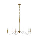 Large Chandeliers Candle by Visual Comfort Studio ( 454 | CC1326BBS Hanover ) 