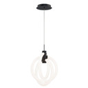 Mini Pendants Glass Down by W.A.C. Lighting ( 34 | PD-27413-30-BK Knot ) 