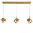 Linear/Island 3 Light Bar by W.A.C. Lighting ( 34 | PD-29303L-AB Ice Cube ) 