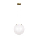 Pendants Glass Down by Visual Comfort Studio ( 454 | 602293S-848 Leo - Hanging Globe ) 