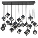 Linear/Island 4 Light + by W.A.C. Lighting ( 34 | PD-29323L-BK Ice Cube ) 