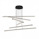 Large Chandeliers Glass Shade by W.A.C. Lighting ( 34 | PD-29806-BK Stack ) 