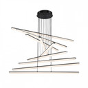 Large Chandeliers Glass Shade by W.A.C. Lighting ( 34 | PD-29809-BK Stack ) 