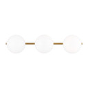 Bathroom Fixtures Three Lights by Visual Comfort Studio ( 454 | EV1013BBS Lune ) 