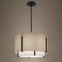 Pendants Drum Shade by W.A.C. Lighting ( 34 | PD-35320-BK Strum ) 