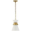 Mini Pendants Glass Down by Visual Comfort Signature ( 268 | CHC 5240AB-WHT Alborg ) 