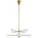 Large Chandeliers Metal Shade by Visual Comfort Signature ( 268 | ARN 5501HAB-WHT Graphic ) 