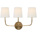Sconces Triple Candle by Visual Comfort Signature ( 268 | TOB 2009HAB-L Vendome ) 