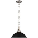 Pendants Metal Shade by Visual Comfort Signature ( 268 | CHC 5461PN-BLK Layton ) 