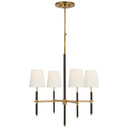Mid. Chandeliers Candle by Visual Comfort Signature ( 268 | TOB 5580HAB/CHC-L Bryant Wrapped ) 
