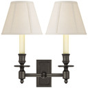 Sconces Double Candle by Visual Comfort Signature ( 268 | S 2212BZ-L French Library ) 