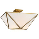 Semi-Flush Mts. Bowl Style by Visual Comfort Signature ( 268 | JN 4241HAB-WG Lorino ) 