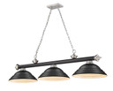 Linear/Island 3 Light Bar by Z-Lite ( 224 | 2306-3MB-BN-SMB Cordon ) 