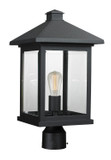 Exterior Post/Pier Head by Z-Lite ( 224 | 531PHBR-BK Portland ) 