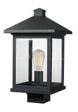 Exterior Post/Pier Head by Z-Lite ( 224 | 531PHBS-BK Portland ) 