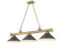 Linear/Island 3 Light Bar by Z-Lite ( 224 | 2306-3RB-BRZ15 Cordon ) 