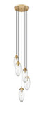 Mini Chandeliers Multi-Port/Cascade by Z-Lite ( 224 | 651P-5R-RB Arden ) 