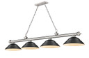 Linear/Island 4 Light + by Z-Lite ( 224 | 2306-4BN-SMB Cordon ) 