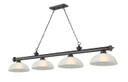 Linear/Island 4 Light + by Z-Lite ( 224 | 2306-4BP-DWL14 Cordon ) 
