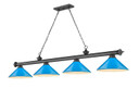 Linear/Island 4 Light + by Z-Lite ( 224 | 2306-4BP-MEB Cordon ) 