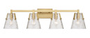 Bathroom Fixtures Four Lights by Z-Lite ( 224 | 1101-4V-MGLD Analia ) 