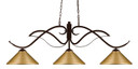 Linear/Island 3 Light Bar by Z-Lite ( 224 | 126BRZ-MSG Phoenix ) 