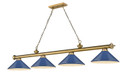 Linear/Island 4 Light + by Z-Lite ( 224 | 2306-4RB-MNB Cordon ) 
