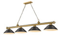 Linear/Island 4 Light + by Z-Lite ( 224 | 2306-4RB-SMB Cordon ) 
