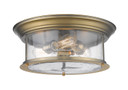 Flush Mounts Drum Shade by Z-Lite ( 224 | 727F16-HBR Sonna ) 