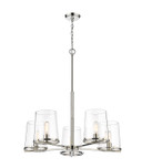 Mid. Chandeliers Glass Up by Z-Lite ( 224 | 3032-5PN Callista ) 