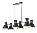 Linear/Island 4 Light + by Z-Lite ( 224 | 728-6L-MB-BN Soriano ) 