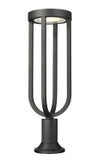 Exterior Post/Pier Head by Z-Lite ( 224 | 5005PHB-553PM-BK-LED Leland ) 