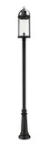 Exterior Post/Pier Head by Z-Lite ( 224 | 569PHXL-511P-BK Roundhouse ) 