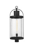 Exterior Post/Pier Head by Z-Lite ( 224 | 569PHXL-BK Roundhouse ) 
