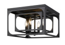 Flush Mounts Cage Style by Z-Lite ( 224 | 3038F-MB Easton ) 