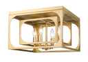 Flush Mounts Cage Style by Z-Lite ( 224 | 3038F-RB Easton ) 