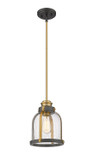 Mini Pendants Glass Down by Z-Lite ( 224 | 337MP-BRZ+HB Burren ) 