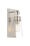 Sconces Single Glass by Z-Lite ( 224 | 2300-1SS-BN Wentworth ) 