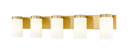 Bathroom Fixtures Five+Lights by Z-Lite ( 224 | 746-5V-LG Burk ) 