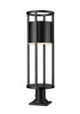 Exterior Post/Pier Head by Z-Lite ( 224 | 517PHB-533PM-BK-LED Luca ) 