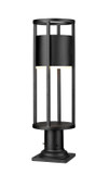 Exterior Post/Pier Head by Z-Lite ( 224 | 517PHM-533PM-BK-LED Luca ) 