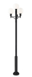 Exterior Post/Pier Head by Z-Lite ( 224 | 597PHB-4-5010P-BK Laurent ) 