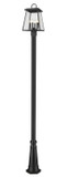 Exterior Post/Pier Head by Z-Lite ( 224 | 521PHBR-519P-BK Broughton ) 