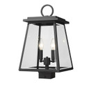 Exterior Post/Pier Head by Z-Lite ( 224 | 521PHMS-BK Broughton ) 