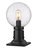 Exterior Post/Pier Head by Z-Lite ( 224 | 599PHM-533PM-BK Laurent ) 